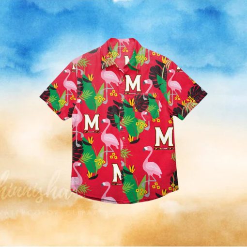 Maryland Terrapins Floral Hawaiian Shirt