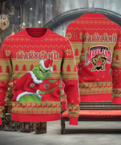 Maryland Terrapins Grinch Ugly Christmas Sweater