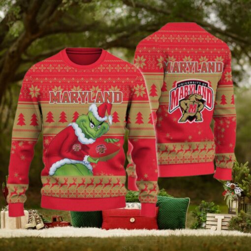 Maryland Terrapins Grinch Ugly Christmas Sweater