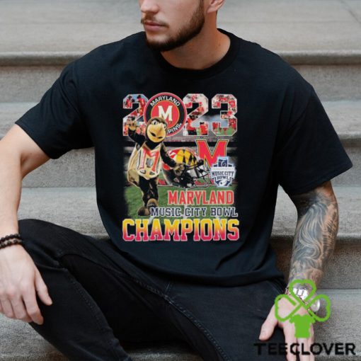 Maryland Terrapins Mascot 2023 Transperfect Music City Bowl Champions shirt