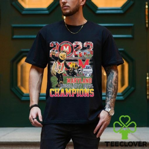 Maryland Terrapins Mascot 2023 Transperfect Music City Bowl Champions shirt