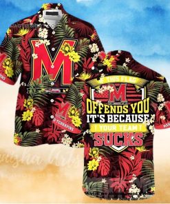 Maryland Terrapins Stress Blessed Obsessed Summer Beach Hawaiian Shirt