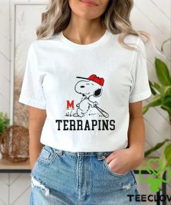 Maryland Terrapins and Peanuts Snoopy baseball hoodie, sweater, longsleeve, shirt v-neck, t-shirt