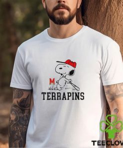 Maryland Terrapins and Peanuts Snoopy baseball hoodie, sweater, longsleeve, shirt v-neck, t-shirt