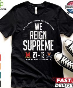 Maryland Terrapins vs Virginia Cavaliers football 2024 Final Score 27 13 Shirt