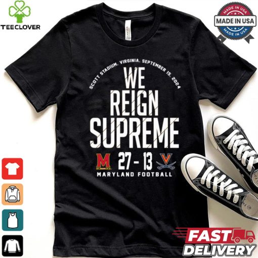 Maryland Terrapins vs Virginia Cavaliers football 2024 Final Score 27 13 Shirt