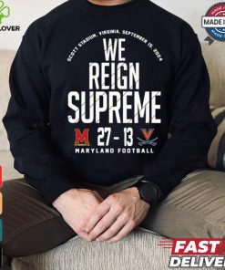 Maryland Terrapins vs Virginia Cavaliers football 2024 Final Score 27 13 Shirt