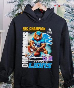 Mascot 2023 NFC Champion Super Bowl LVIII Detroit Lions shirt
