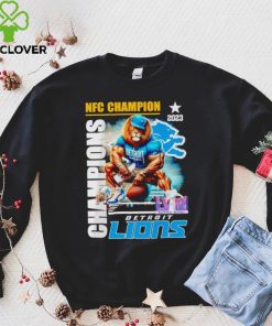 Mascot 2023 NFC Champion Super Bowl LVIII Detroit Lions shirt