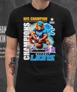 Mascot 2023 NFC Champion Super Bowl LVIII Detroit Lions shirt