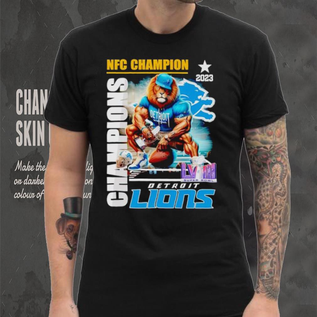 Mascot 2023 NFC Champion Super Bowl LVIII Detroit Lions shirt Mascot 2023 NFC Champion Super Bowl LVIII Detroit Lions shirt