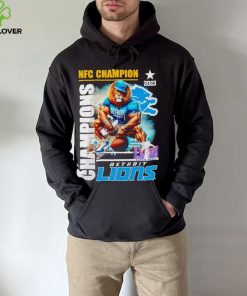 Mascot 2023 NFC Champion Super Bowl LVIII Detroit Lions shirt