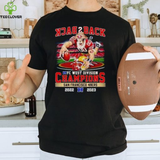 Mascot Back 2 Back NFC West Division Champions San Francisco 49ers 2022 2023 T Shirt