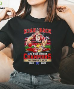 Mascot Back 2 Back NFC West Division Champions San Francisco 49ers 2022 2023 T Shirt