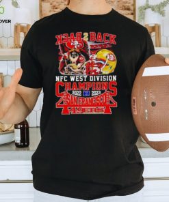 Mascot Helmet Back 2 Back NFC West Division Champions 2022 2023 San Francisco 49ers T Shirt