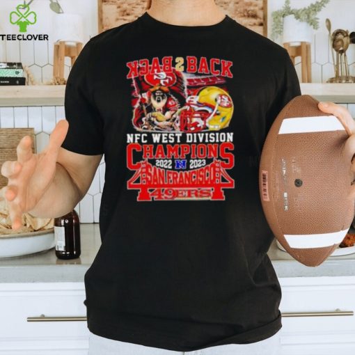 Mascot Helmet Back 2 Back NFC West Division Champions 2022 2023 San Francisco 49ers T Shirt