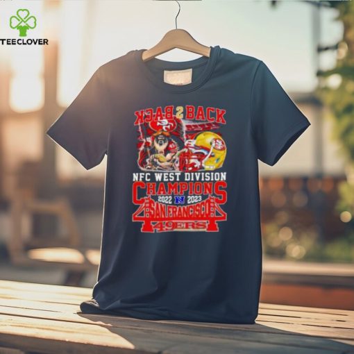 Mascot Helmet Back 2 Back NFC West Division Champions 2022 2023 San Francisco 49ers T Shirt