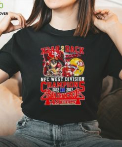 Mascot Helmet Back 2 Back NFC West Division Champions 2022 2023 San Francisco 49ers T Shirt