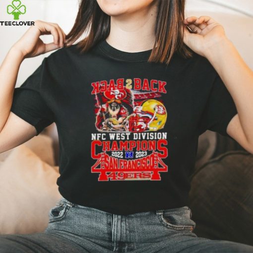 Mascot Helmet Back 2 Back NFC West Division Champions 2022 2023 San Francisco 49ers T Shirt