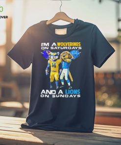 Mascot I’m A Wolverines On Saturdays And A Lions On Sundays Shirt