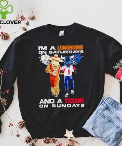 Mascot I’m a Longhorns on Saturdays and a Texans on Sundays hoodie, sweater, longsleeve, shirt v-neck, t-shirt