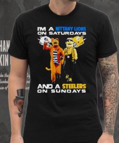 Mascot I’m a Nittany Lions on Saturdays and a Steelers on Sundays hoodie, sweater, longsleeve, shirt v-neck, t-shirt