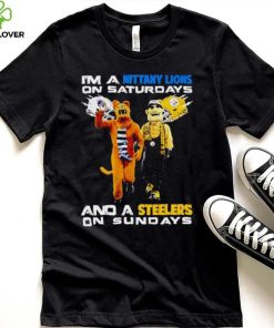 Mascot I’m a Nittany Lions on Saturdays and a Steelers on Sundays hoodie, sweater, longsleeve, shirt v-neck, t-shirt