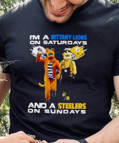 Mascot I’m a Nittany Lions on Saturdays and a Steelers on Sundays hoodie, sweater, longsleeve, shirt v-neck, t-shirt