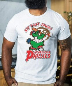 Mascot Player Baseball Phillies Phanatic Hit That Jawn Baseball shirt