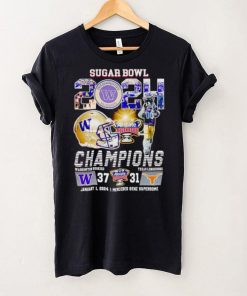 Mascot Sugar Bowl 2024 Champions Washington Huskies 37 31 Texas Longhorns shirt