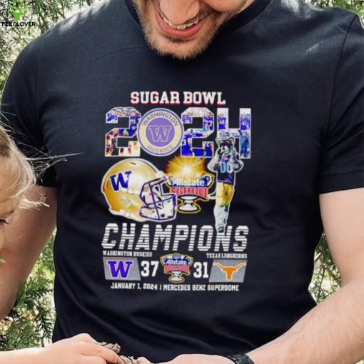 Mascot Sugar Bowl 2024 Champions Washington Huskies 37 31 Texas Longhorns hoodie, sweater, longsleeve, shirt v-neck, t-shirt