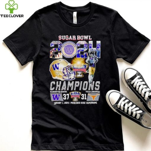 Mascot Sugar Bowl 2024 Champions Washington Huskies 37 31 Texas Longhorns hoodie, sweater, longsleeve, shirt v-neck, t-shirt