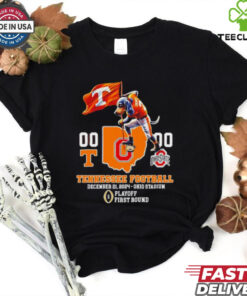 Mascot Tennessee Volunteers vs Ohio State Buckeyes Dec 21 2024 Ohio Stadium Playoff First Round shirt
