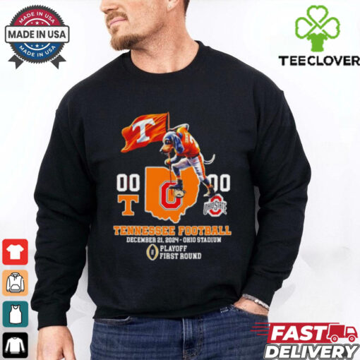 Mascot Tennessee Volunteers vs Ohio State Buckeyes Dec 21 2024 Ohio Stadium Playoff First Round shirt