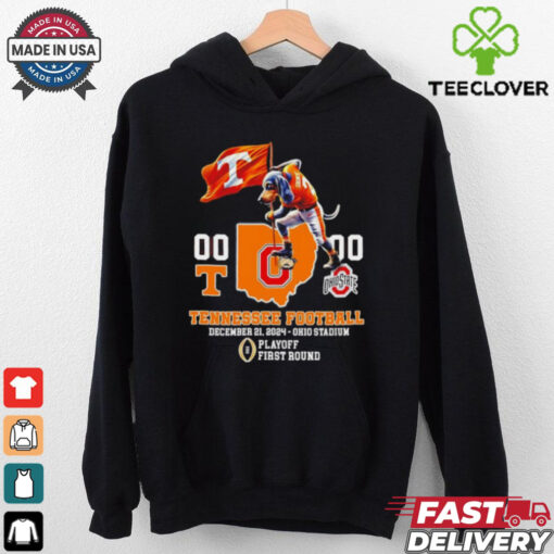 Mascot Tennessee Volunteers vs Ohio State Buckeyes Dec 21 2024 Ohio Stadium Playoff First Round shirt