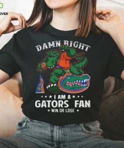 Mascots damn right I am a florida gators fan win or lose 2023 hoodie, sweater, longsleeve, shirt v-neck, t-shirt