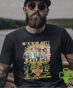 Mash 4077 52th Anniversary 1972 2024 Thank You For The Memories Signatures Shirt