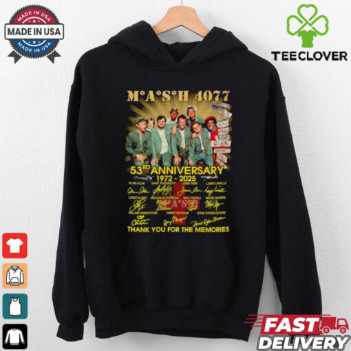 Mash 4077 53rd anniversary 1972 2025 thank you for the memories shirt