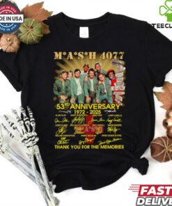 Mash 4077 53rd anniversary 1972 2025 thank you for the memories shirt