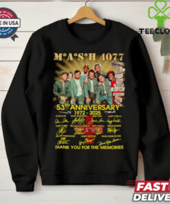 Mash 4077 53rd anniversary 1972 2025 thank you for the memories shirt