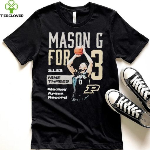 Mason G For 3 Nine Threes Purdue basketball shirt