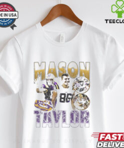 Mason Taylor LSU Tigers 90s Retro Graphic Players t shirt