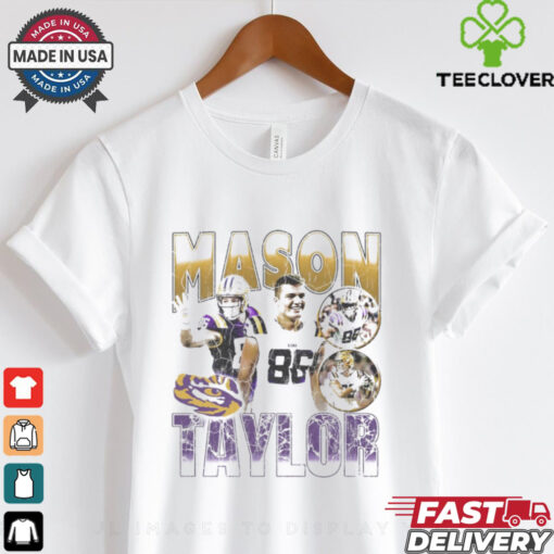 Mason Taylor LSU Tigers 90s Retro Graphic Players t shirt