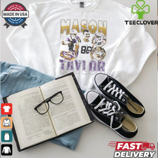 Mason Taylor LSU Tigers 90s Retro Graphic Players t shirt