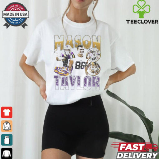 Mason Taylor LSU Tigers 90s Retro Graphic Players t shirt