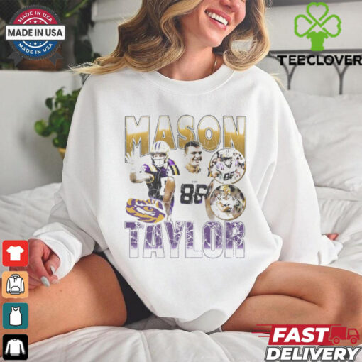 Mason Taylor LSU Tigers 90s Retro Graphic Players t shirt