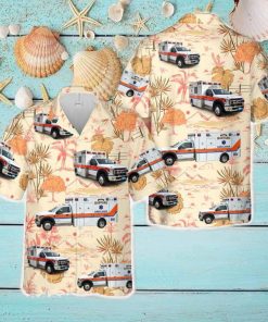 Massachusetts Harvard Ambulance Service Hawaiian Shirt Men And Women Gift Floral Beach