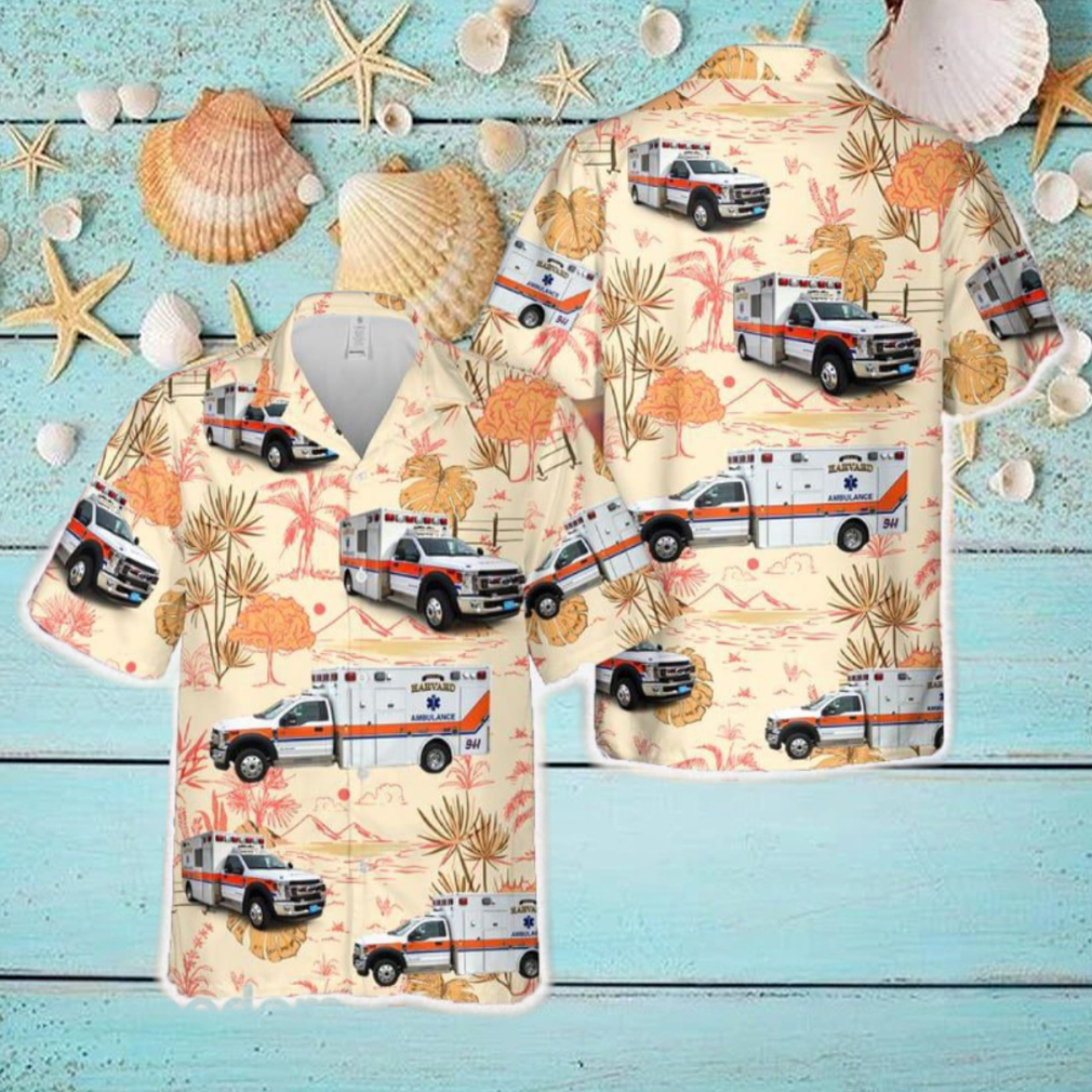 Massachusetts Harvard Ambulance Service Hawaiian Shirt Men And Women Gift Floral Beach