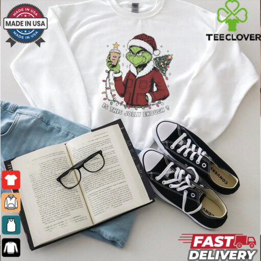 Massachusetts Minutemen x Santa Grinch Is This Jolly Enough Merry Christmas Shirt
