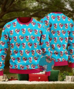 Master Roshi Nosebleed Pattern DBZ Ugly Sweater